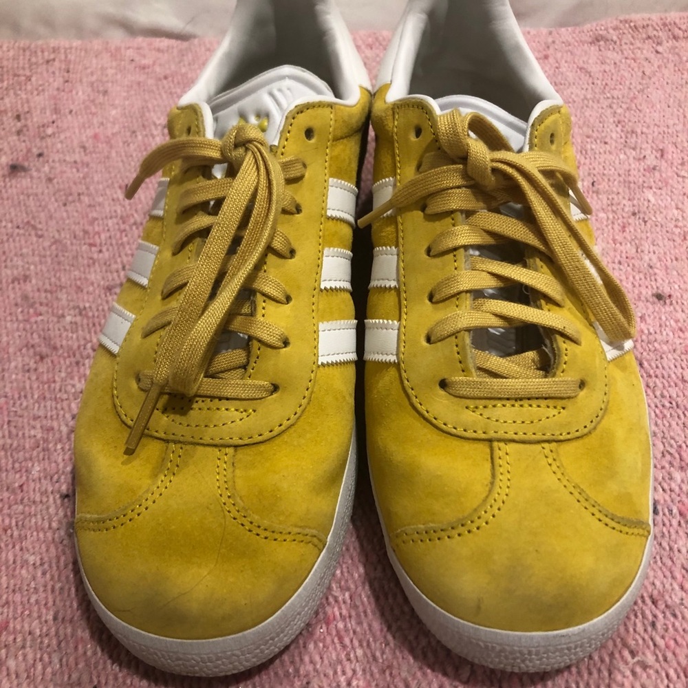 Yellow Adidas Gazelle